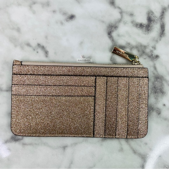 Kate Spade Shimmy Lola Greta Joeley Glitter Boxed Large Slim Card Holder Wallet - Picture 5 of 8